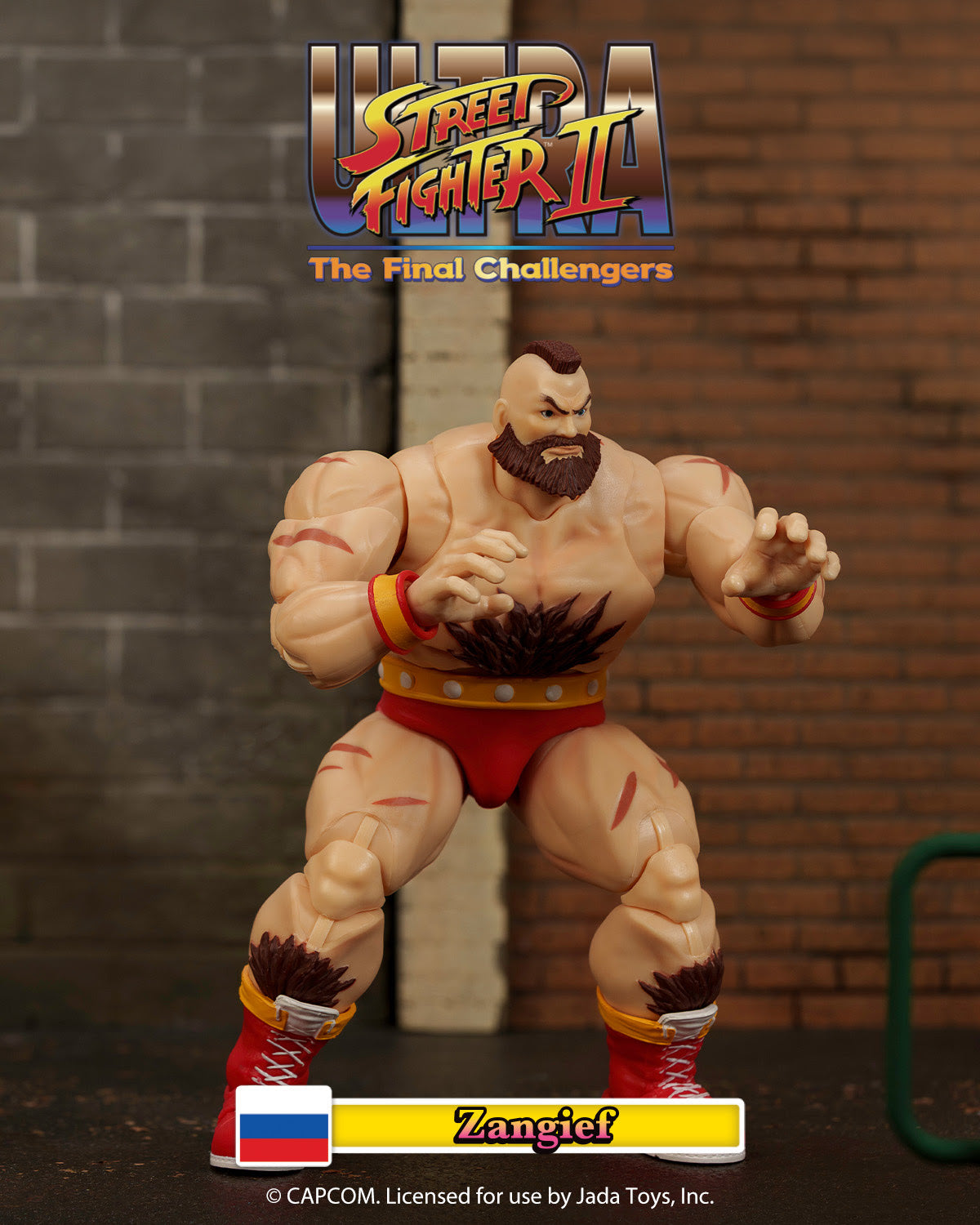 【マイセン】フィギア（シェラザード） Jada Toys Ultra Street Fighter II Zangief (Deluxe Ver.) 6-Inch