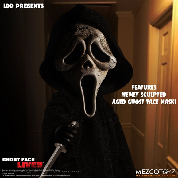 Mezco Toyz Living Dead Dolls Scream VI Ghost Face Lives Ghost Face - Zombie Edition Figure
