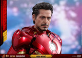 Hot Toys Marvel Iron Man 2 Iron Man Mark IV Diecast Figure with Suit-up Gantry 1/6 Scale Figure Set