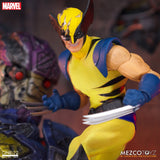 Mezco Toyz Marvel Comics One:12 Collective Wolverine Deluxe Steel Box Edition with Defeated Sentinel Base