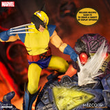 Mezco Toyz Marvel Comics One:12 Collective Wolverine Deluxe Steel Box Edition with Defeated Sentinel Base