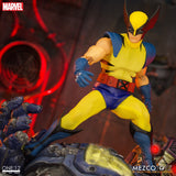 Mezco Toyz Marvel Comics One:12 Collective Wolverine Deluxe Steel Box Edition with Defeated Sentinel Base