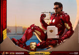 Hot Toys Marvel Iron Man 2 Iron Man Mark IV Diecast Figure with Suit-up Gantry 1/6 Scale Figure Set