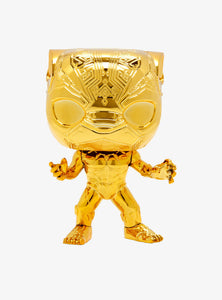 Funko Pop Marvel Studios 10th Anniversary Black Panther (Gold Chrome) Figure