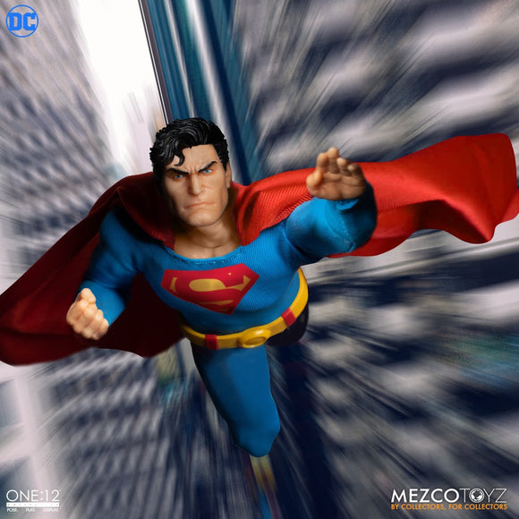Mezco Toyz DC Comics One12 Collective Superman Man of Steel Edition 1/12 Scale Collectible Figure