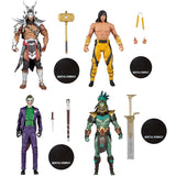 McFarlane Toys Mortal Kombat XI Series 7 7-Inch Action Figure Set of 4 Liu Kang (Fighting Abbot), Shao Kahn (Platinum), Kotal Kahn & The Joker