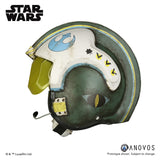 ANOVOS ROGUE ONE: A STAR WARS STORY General Merrick Blue Squadron X-Wing Helmet Accessory Prop Replica Helmet