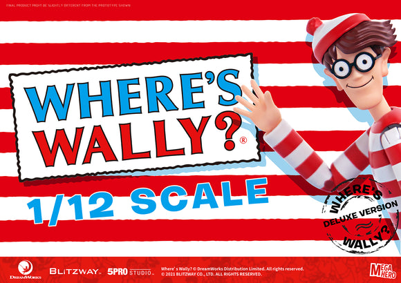 Blitzway Where's Waldo MEGAHERO Waldo 1/12 Scale Deluxe Collectible Figure