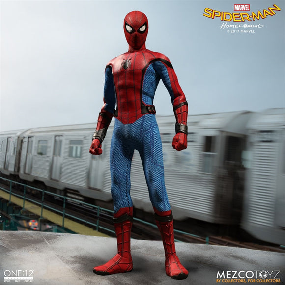 Mezco Toyz One12 Collective Marvel Comics Spider-Man Homecoming Spider-Man 1/12 Scale 6