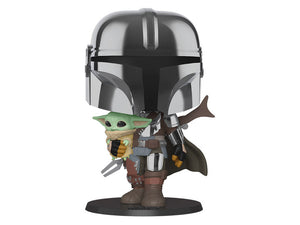 Funko Pop! Star Wars: The Mandalorian - 10" Mandalorian with The Child