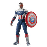 Hasbro Disney+ Marvel Legends Wave 1 Set of 7 Figures Captain America (Sam Wilson/Falcon), John Walker (U.S. Agent), Baron Zemo, Bucky Barnes (Winter Soldier), Loki, Scarlet Witch & Vision (Captain America Flight Gear BAF)