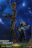 Hot Toys Marvel Avengers Infinity War Groot & Rocket 1/6 Scale Figure Set