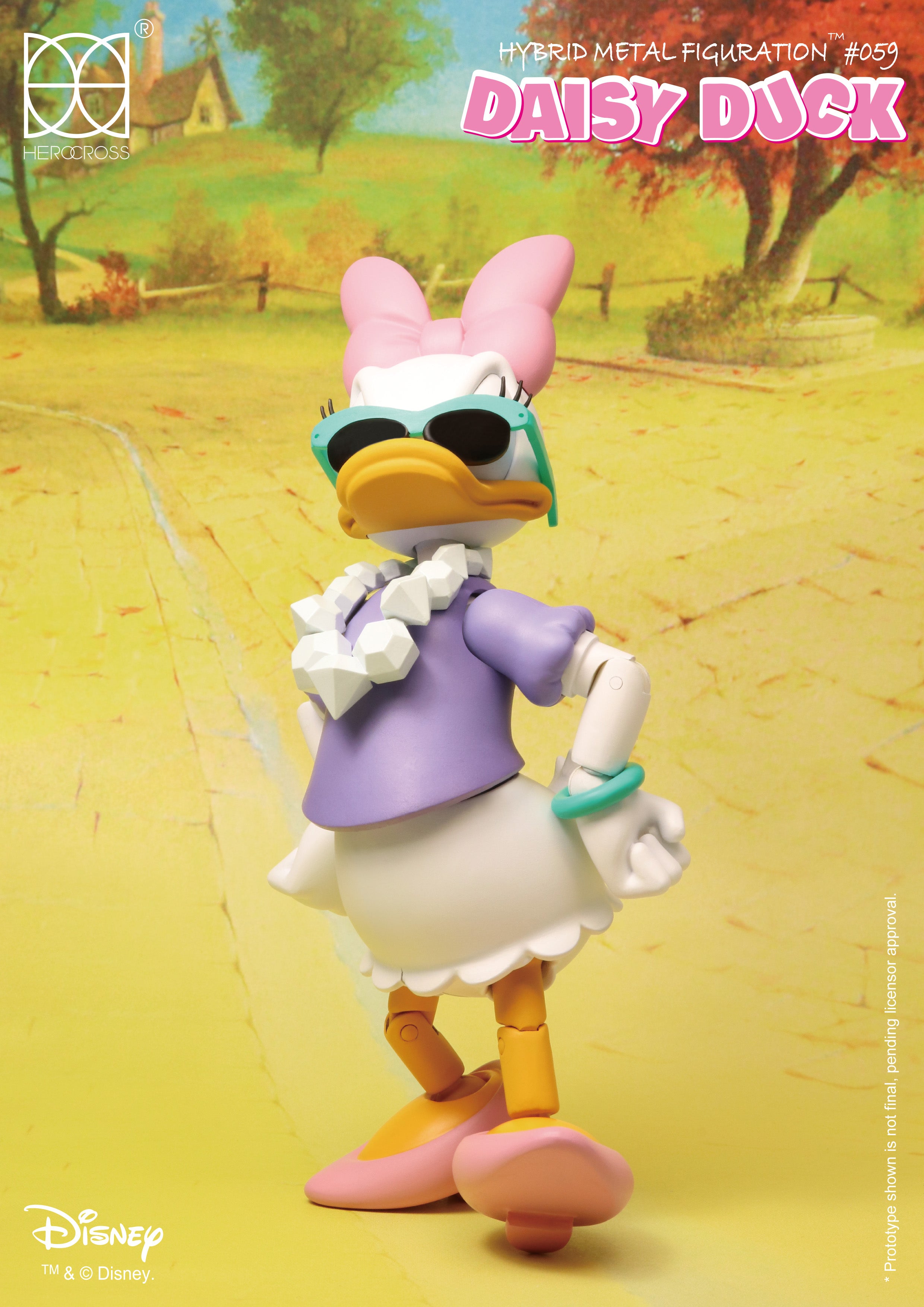 HEROCROSS Hybrid Metal Figuration 059 Disney Daisy Duck Diecast