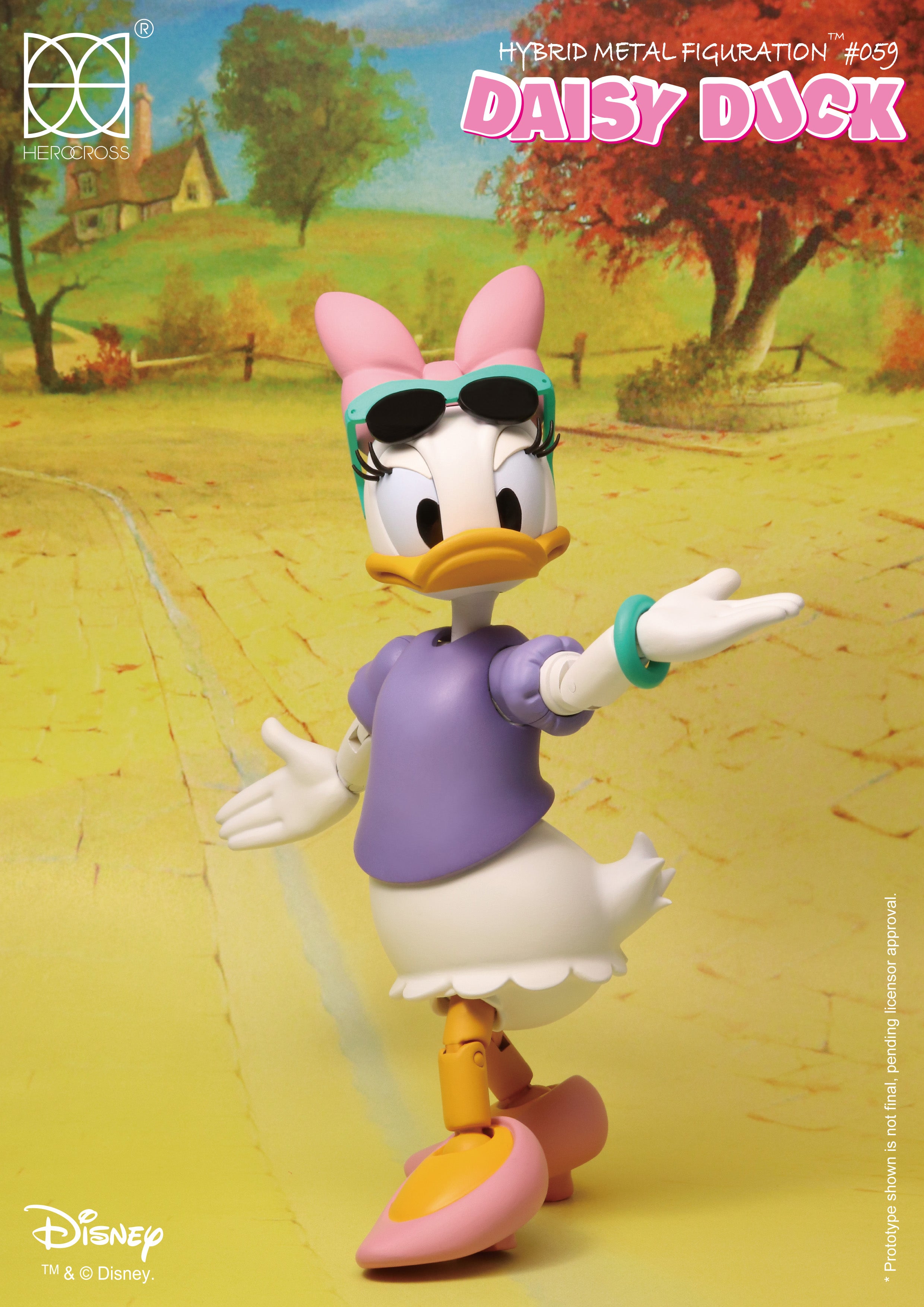 HEROCROSS Hybrid Metal Figuration 059 Disney Daisy Duck Diecast