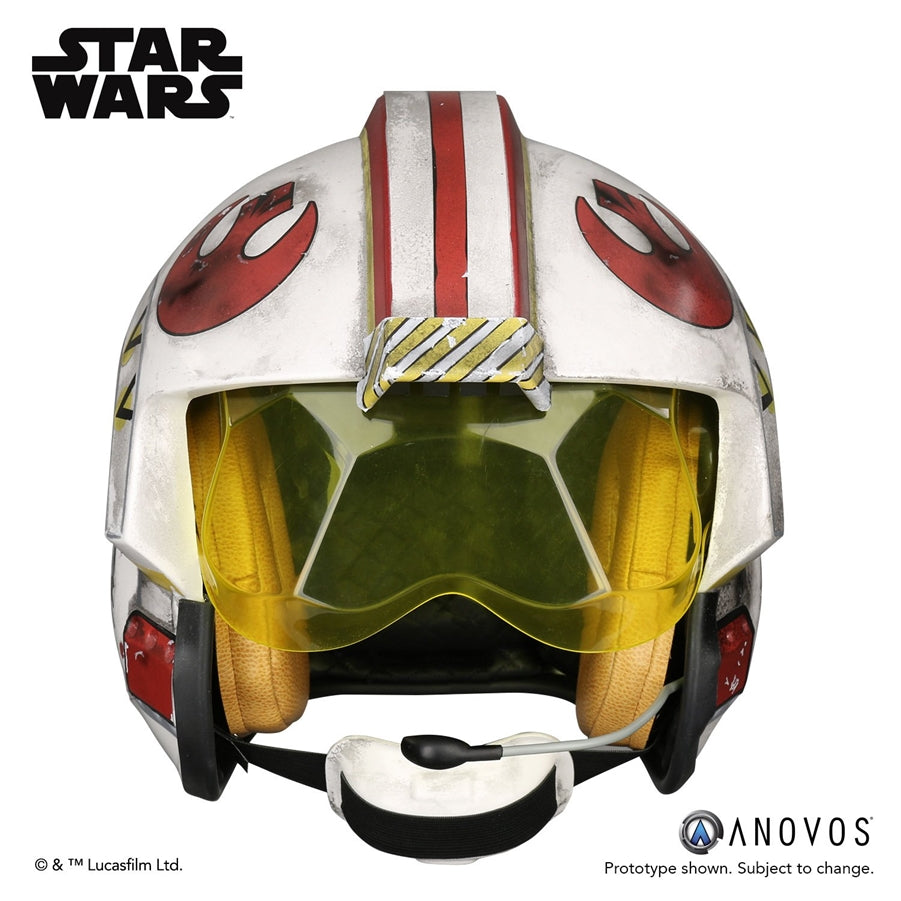 ANOVOS Star Wars Luke Skywalke Rebel Pilot Helmet Accessory Full Size Helmet Prop Replica