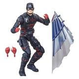 Hasbro Disney+ Marvel Legends Wave 1 Set of 7 Figures Captain America (Sam Wilson/Falcon), John Walker (U.S. Agent), Baron Zemo, Bucky Barnes (Winter Soldier), Loki, Scarlet Witch & Vision (Captain America Flight Gear BAF)