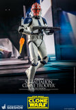 Hot Toys Star Wars The Clone Wars Clone Troopers 501st Battalion Clone Trooper (Deluxe) 1/6 Scale 12" Collectible Figure