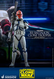 Hot Toys Star Wars The Clone Wars Clone Troopers 501st Battalion Clone Trooper (Deluxe) 1/6 Scale 12" Collectible Figure