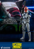 Hot Toys Star Wars The Clone Wars Clone Troopers 501st Battalion Clone Trooper (Deluxe) 1/6 Scale 12" Collectible Figure