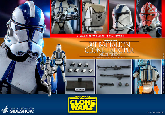 Hot Toys Star Wars The Clone Wars Clone Troopers 501st Battalion Clone Trooper (Deluxe) 1/6 Scale 12