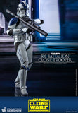 Hot Toys Star Wars The Clone Wars Clone Troopers 501st Battalion Clone Trooper 1/6 Scale 12" Collectible Figure