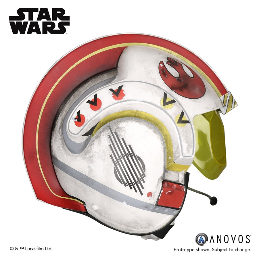ANOVOS Star Wars Luke Skywalke Rebel Pilot Helmet Accessory Full Size Helmet Prop Replica