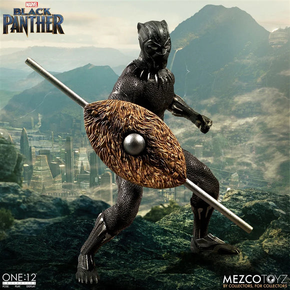 Mezco Toyz One12 Collective Marvel Comics Black Panther 1/12 Scale 6
