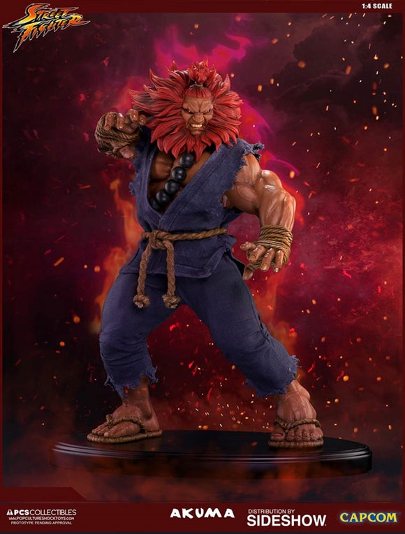 Pop Culture Shock Street Fighter Collectibles Akuma 1/4 Scale Polystone Statue