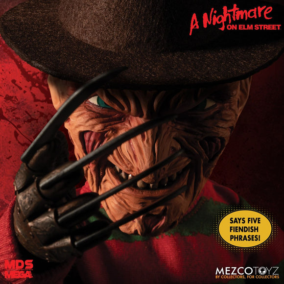 Mezco Toyz Mezco Designer Series MDS A Nightmare on Elm Street Mega Scale Talking Freddy Krueger Figure