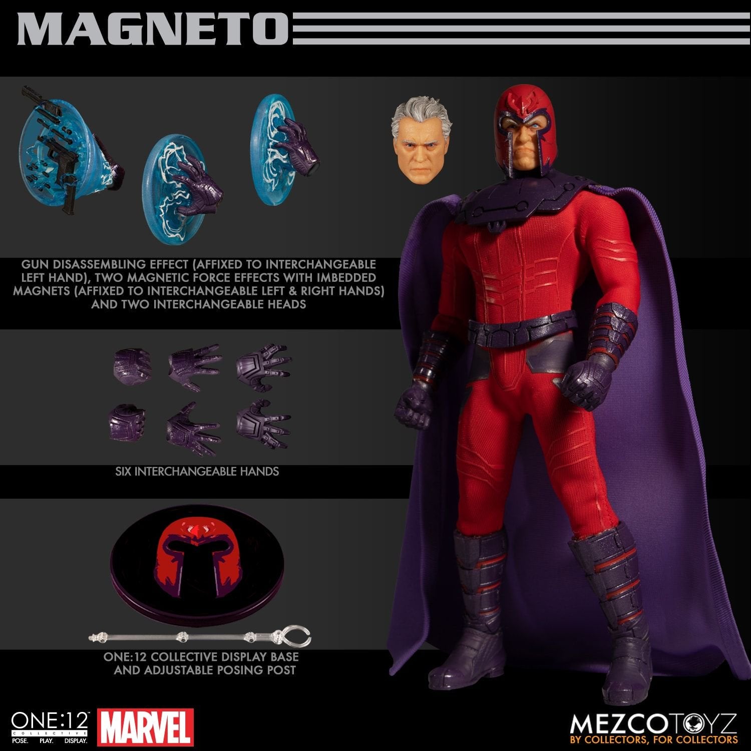 Mezco Toyz One:12 Collective Marvel Comics X-Men Magneto 1/12