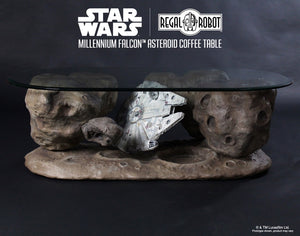 Regal Robot Official Licensed Star Wars Furniture Han Solo's Millennium Falcon Asteroid Coffee Table