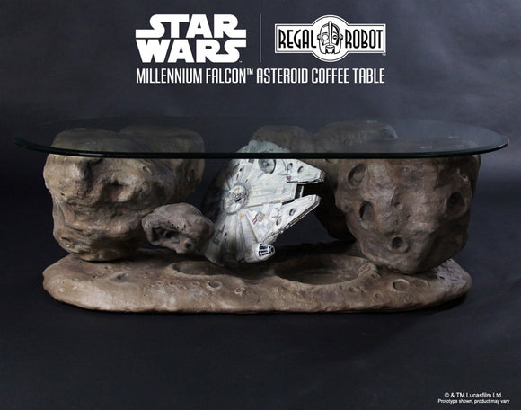 Regal Robot Official Licensed Star Wars Furniture Han Solo's Millennium Falcon Asteroid Coffee Table