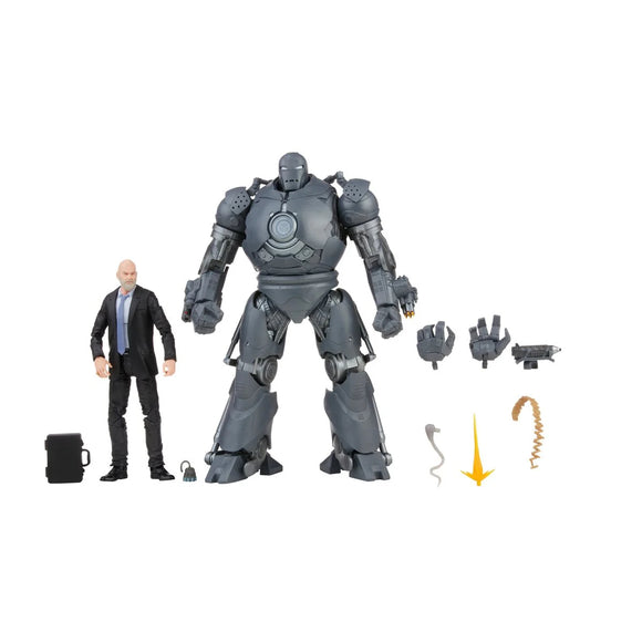 Hasbro Marvel Legends Infinity Saga Iron Man Iron Monger & Obadiah Stane Action Figures Set