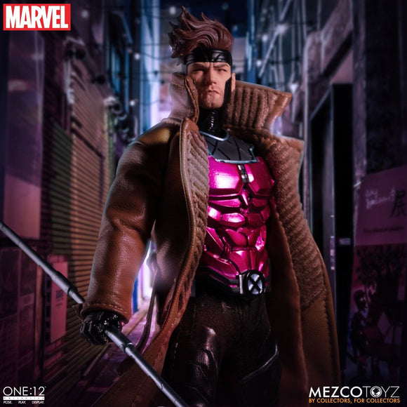 Mezco Toyz One:12 Collective Marvel Comics X-Men Gambit 1/12 Scale Action Figure