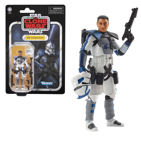 Hasbro Star Wars The Vintage Collection Clone Trooper Echo (The Clone Wars) 3 3/4-Inch Action Figure