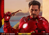 Hot Toys Marvel Iron Man 2 Iron Man Mark IV Diecast Figure with Suit-up Gantry 1/6 Scale Figure Set