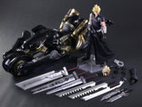 Square Enix Final Fantasy VII Advent Children Play Arts Kai Cloud Strife & Fenrir Bike Action Figure Set