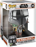 Funko Pop! Star Wars: The Mandalorian - 10" Mandalorian with The Child