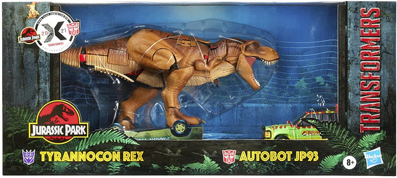 Hasbro Jurassic Park Transformers Mash-Up Tyrannocon Rex and Autobot JP93 Set