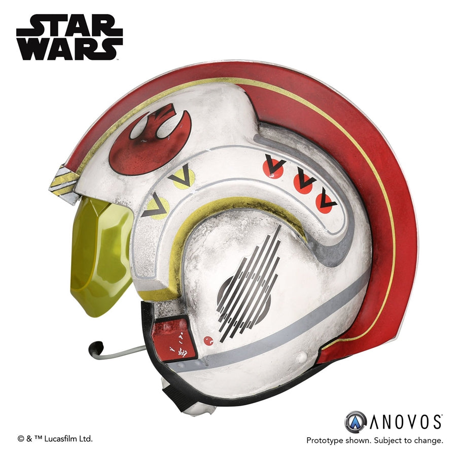 ANOVOS Star Wars Luke Skywalke Rebel Pilot Helmet Accessory Full Size Helmet Prop Replica