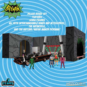 Mezco Toyz Batman (1966) Classic TV Series 5 Points Deluxe Box Set