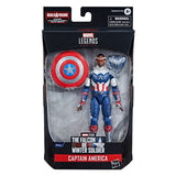 Hasbro Disney+ Marvel Legends Wave 1 Set of 7 Figures Captain America (Sam Wilson/Falcon), John Walker (U.S. Agent), Baron Zemo, Bucky Barnes (Winter Soldier), Loki, Scarlet Witch & Vision (Captain America Flight Gear BAF)