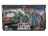 Hasbro Marvel Comics 80th Anniversary Marvel Legends Ultimate Captain America 6-Inch Action Figure with Motorcycle