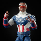 Hasbro Disney+ Marvel Legends Wave 1 Set of 7 Figures Captain America (Sam Wilson/Falcon), John Walker (U.S. Agent), Baron Zemo, Bucky Barnes (Winter Soldier), Loki, Scarlet Witch & Vision (Captain America Flight Gear BAF)