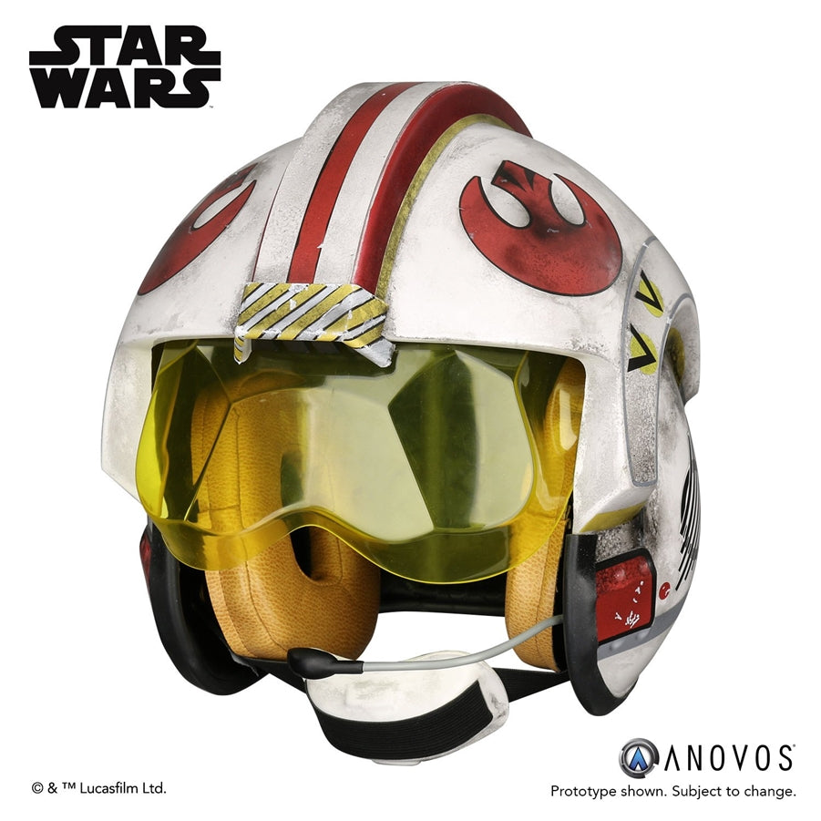 ANOVOS Star Wars Luke Skywalke Rebel Pilot Helmet Accessory Full Size Helmet Prop Replica