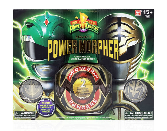 Mighty Morphin Power Rangers Legacy Green and White Ranger Morpher 2-Pack