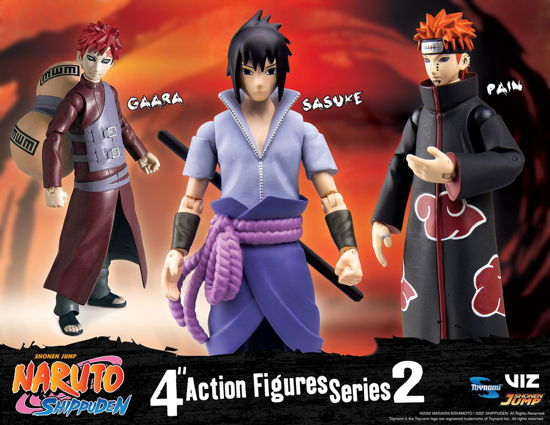 Toynami Naruto Shippuden 4-Inch Poseable Action Figure Series 2 Gaara, –  Maybang's Collectibles