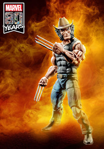 Hasbro Marvel Comics 80th Anniversary Marvel Legends Cowboy Logan Wolverine Figure