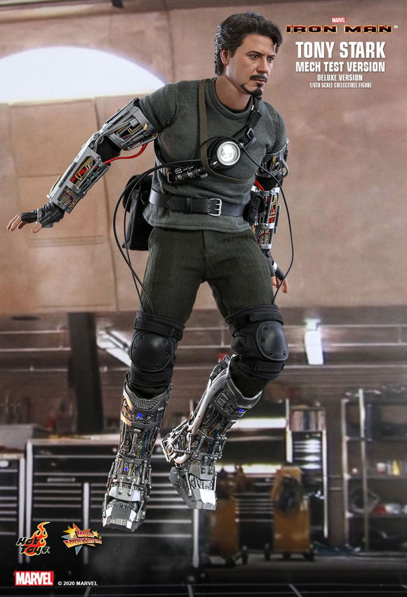 Hot Toys Marvel Comics Iron Man Tony Stark (Mech Test Deluxe Version) 1/6 Scale Collectible Figure