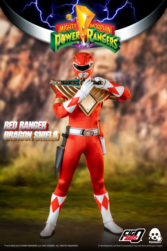 ThreeZero Mighty Morphin Power Rangers Dragon Shield Red Ranger 1/6 Scale 12
